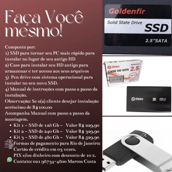 Kit 240 Gb para notebook